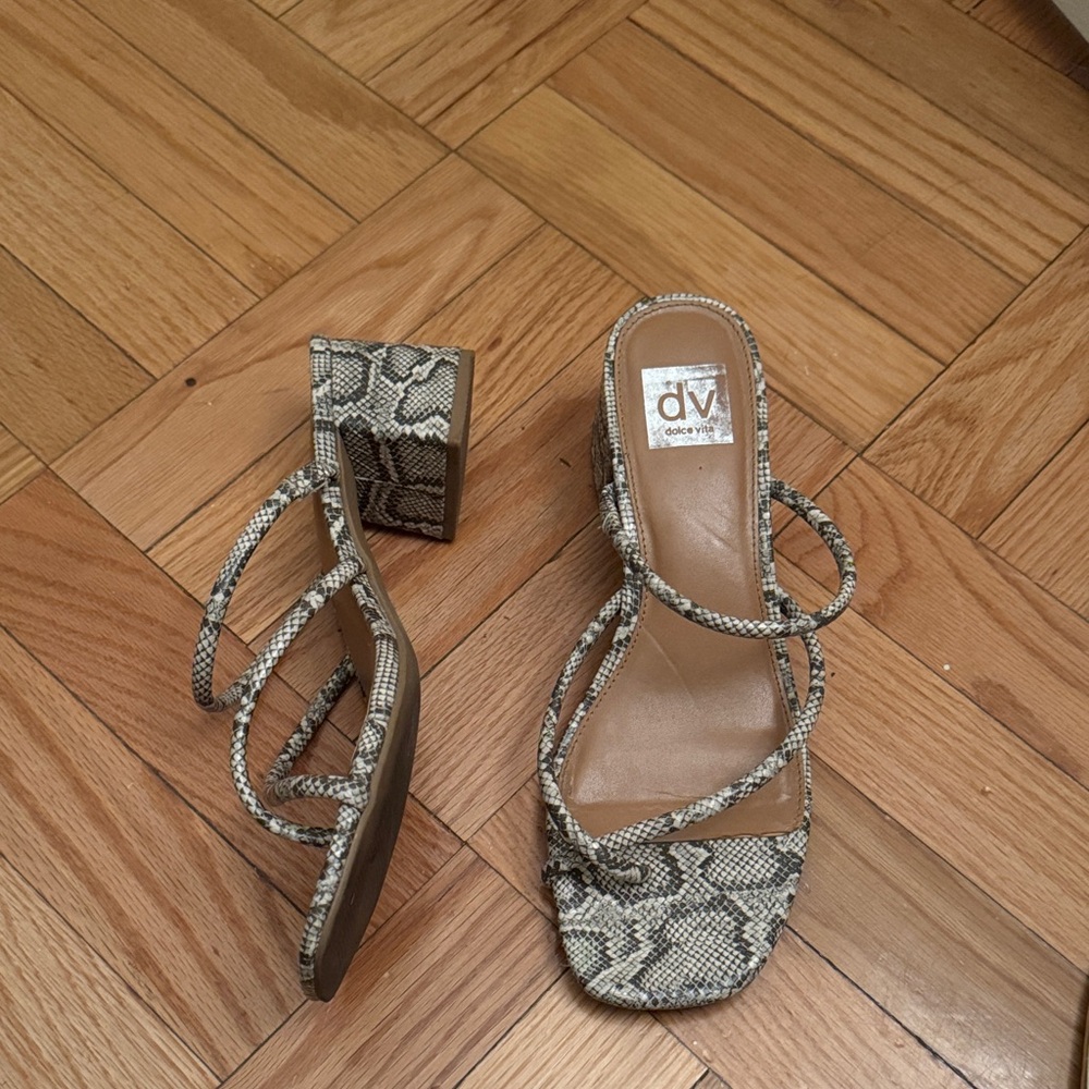 Dolce Vita snakeskin print heels